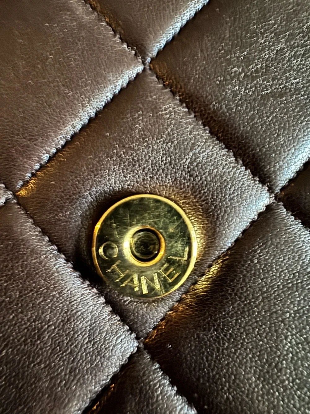 CHANEL Quilted Lambskin Flap Bag in Dark Brown with Gold Hardware - Picture 3 of 9